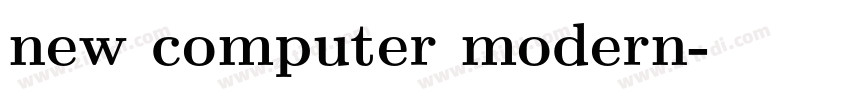 new computer modern字体转换 new computer modern字体转换